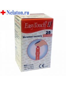 Тест-полоски ИзиТач (EasyTouch) на мочевую кислоту №25