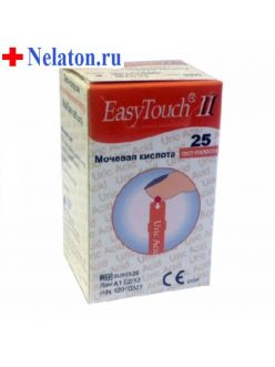 Тест-полоски ИзиТач (EasyTouch) на мочевую кислоту №25