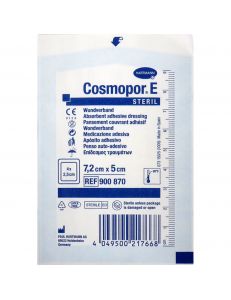 Повязка COSMOPOR E steril (Космопор Е) послеоперационная, 7,2*5 см, стерильная, арт.901008, Hartmann