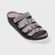 Обувь ортопедическая, женские туфли, цвет: газета/черный, LM-703N.036B, Luomma