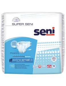 Подгузники для взрослых "SUPER SENI AIR" EXTRA SMALL, р.XS (уп/10шт)