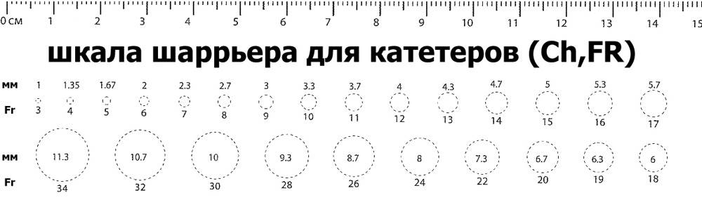 шкала Шаррьера для катетеров